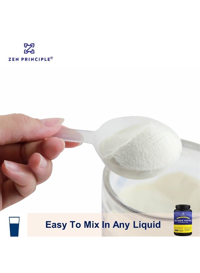 Zen Principle EXTRA LARGE Grass-Fed Collagen Peptides 3 lb. Custom Anti-Aging Hydrolyzed Protein Powder for Healthy Hair, Skin, Joints & Nails. Paleo and Keto Friendly, GMO and Gluten Free, Pasture-Raised Bovine. - Image 5