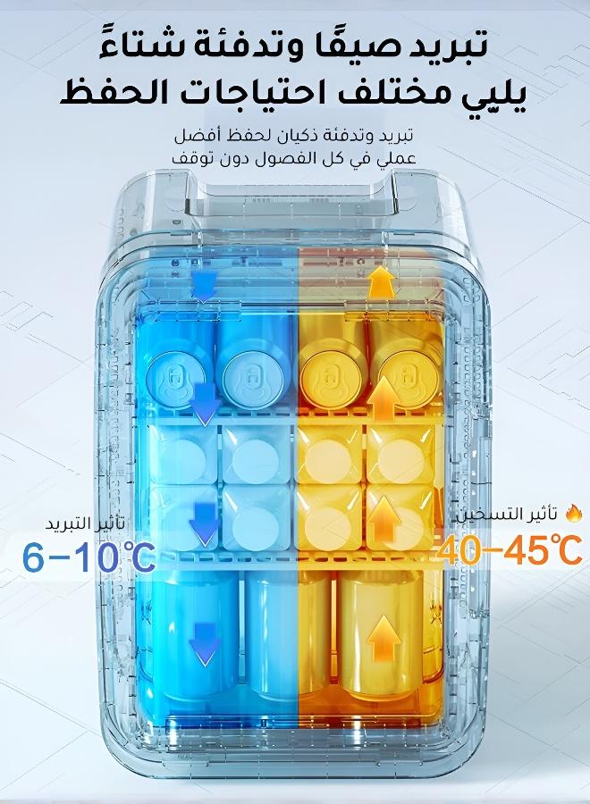 4L Portable Mini Fridge with Makeup Mirror for Skincare and Beverages - Image 5