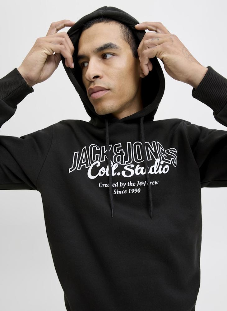 JACK & JONES Logo Pullover Hoodie - Image 1