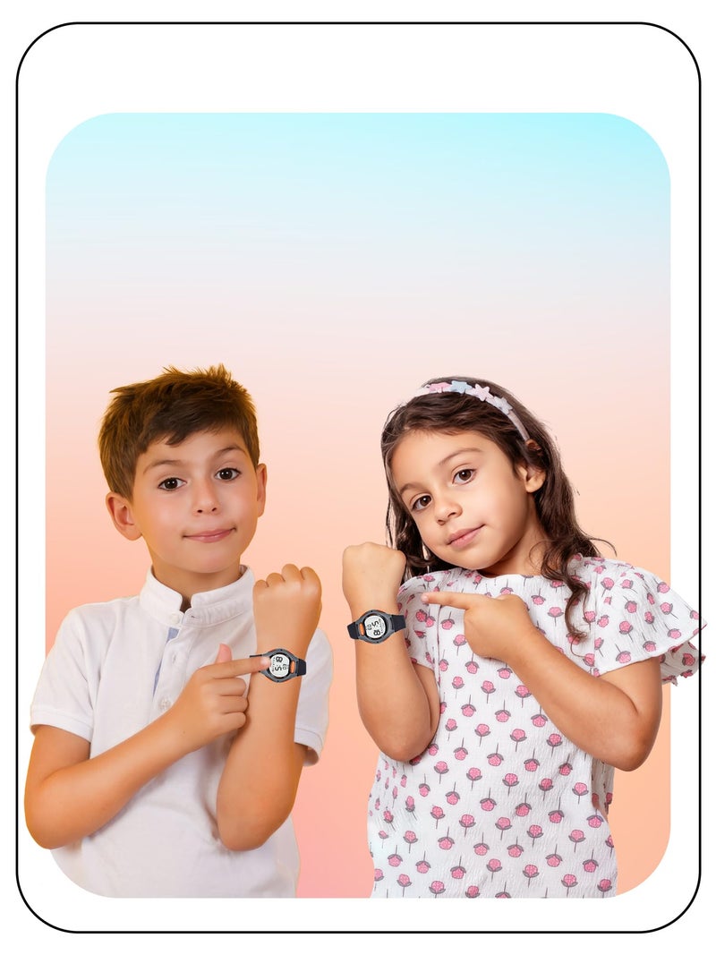 SPIKY Digital Sports Watch for Kids (Black) | Multifunctional with Luminous LED Display & Alarm | Water-Resistant & Silicone Strap | Best Birthday Gift Wrist Watches for Boys & Girls | Age 2-14 Yrs - Image 4