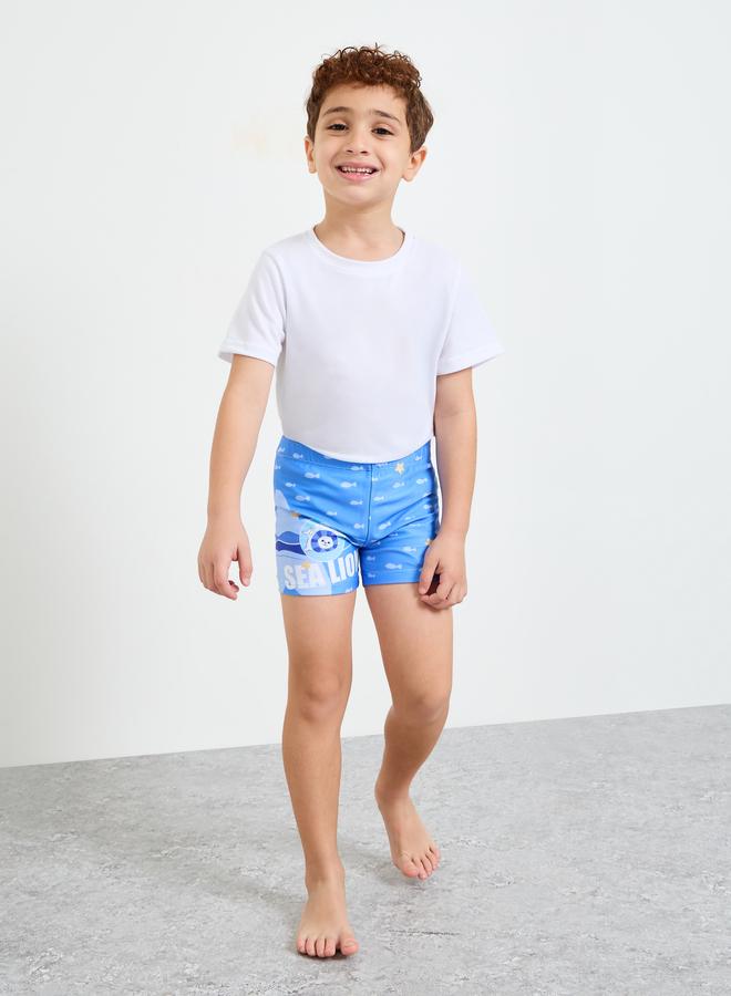 Styli Teens Graphic Swim Shorts - Image 2
