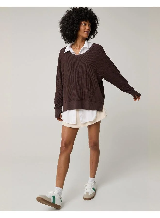 Aerie OFFLINE By Aerie Oversized Wow! Waffle T-Shirt