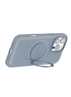 Max & Max Max & Max iPhone 16 Pro 360 Rotating liquid Silicone Case with Magsafe - Light Grey  - Image 2