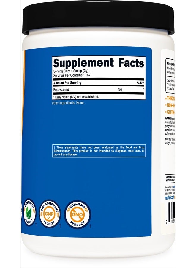 Nutricost بيتا ألانين 500 جرام - بدون نكهة - 17.9 أونصة (1.1 رطل) - Image 4