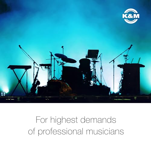 KM K&M Konig & Meyer 12120.000.55 Orchestra Music Stand | Collapsible Desk Holder For Music Sheets Or Book | Sturdy Tripod Base | 2pc Folding Design | Bag Included | Portable | German Made | Black - Image 4