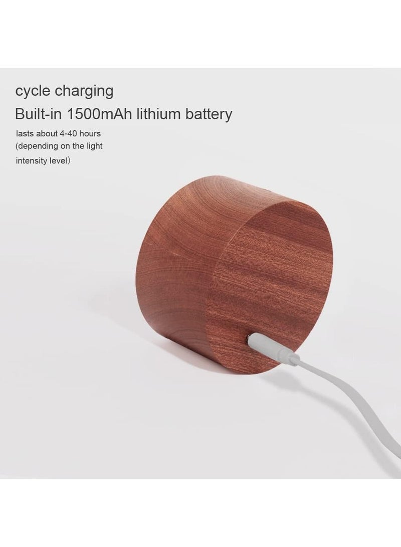 general 2-Piece LED Wall-Mounted Reading Lamp Set Wireless Wall Lamp with USB Charging Port Rechargeable Battery 360° Rotating Magnetic Ball Touch Control Bedside Study Desk Lamp - Image 2