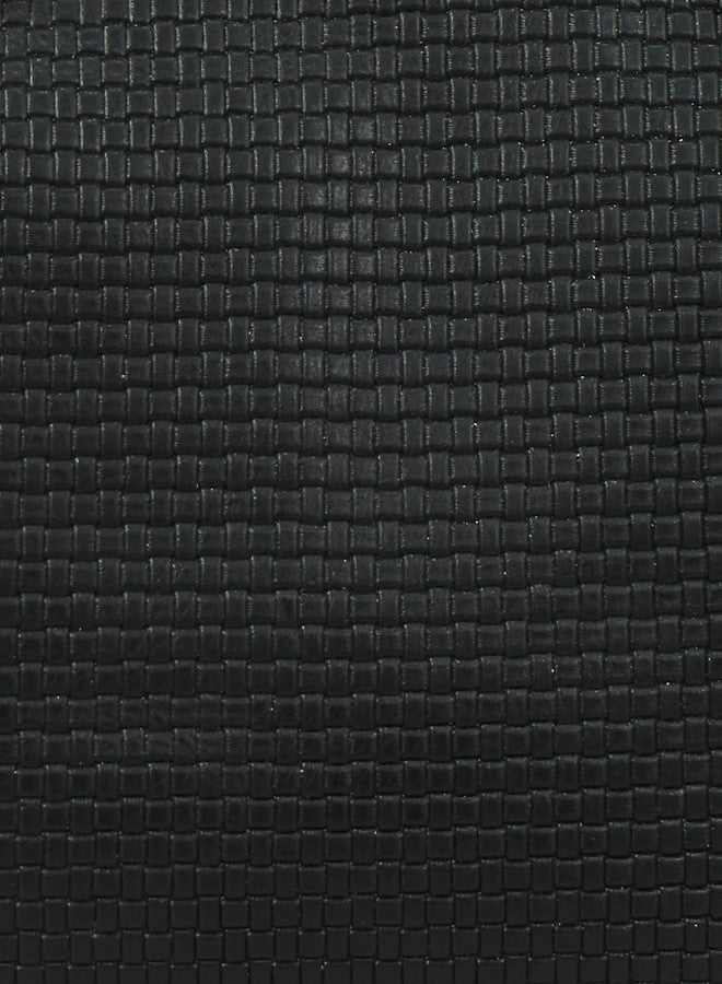 Anna by Anuschka Heritage Collection Women's Genuine Leather Two Fold Clutch Wallet - Basket Embossed Black - Image 2