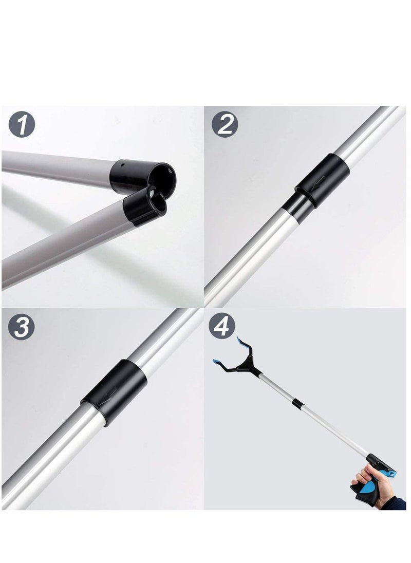 RDN - Foldable Reacher Grabber Tool 80cm Grabber Elderly Lightweight Extra Long Handy Trash Claw Assist Tool For Trash Pick Up Nabber Litter Picker Arm Extension - Image 1