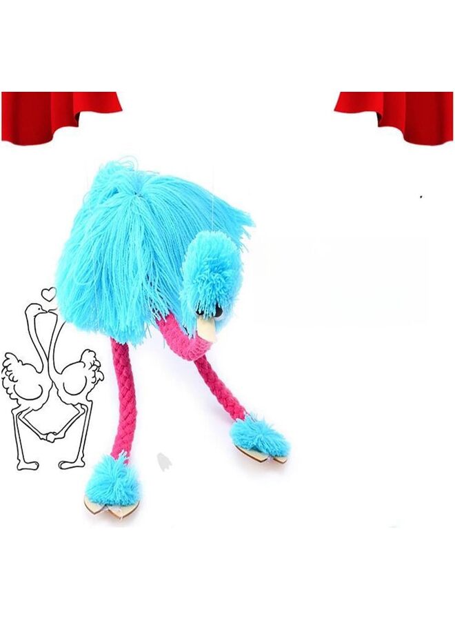 Toy-Marionette Ostrich String Puppet Children's String Puppet Supplies Traditional Folk Puzzle Toys Hot Dots Kindergarten Reading (Color : Blue) - Image 3