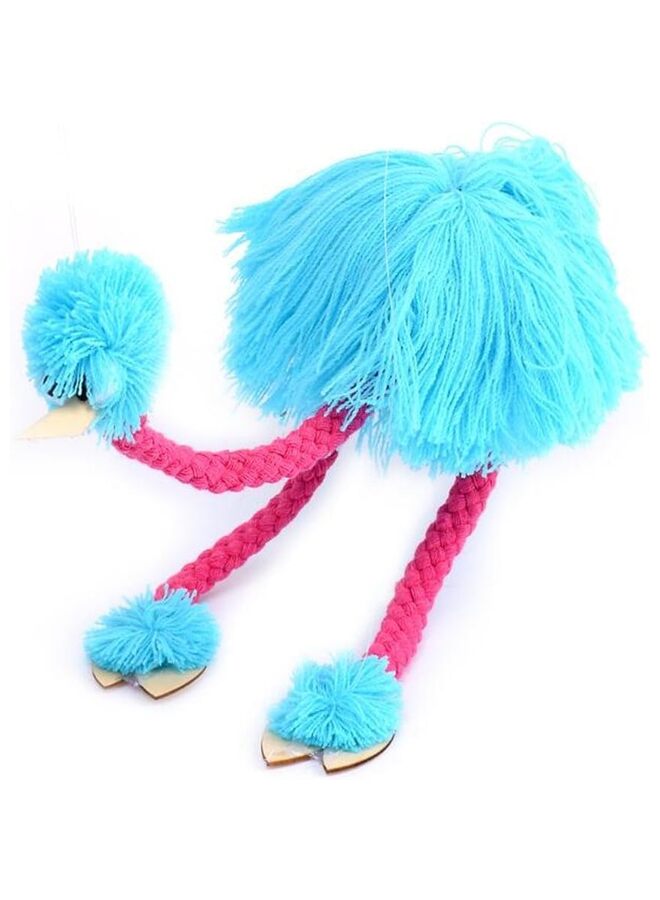 Toy-Marionette Ostrich String Puppet Children's String Puppet Supplies Traditional Folk Puzzle Toys Hot Dots Kindergarten Reading (Color : Blue) - Image 4