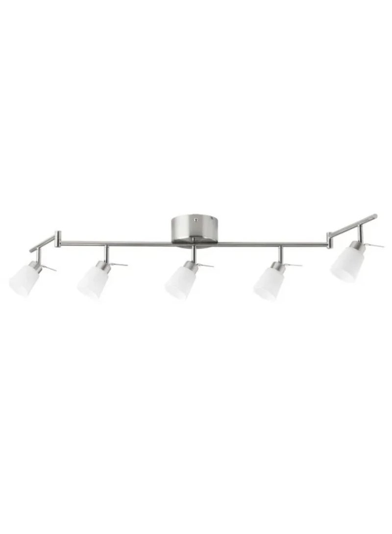 Directional ceiling light with 5 bulbs and a nickel finish - Image 1
