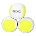 Zeekio Lunar Juggling Balls Set of 3 Professional UV Reactive 6Panel Balls Synthetic Leather Millet Filled 110g Each WhiteYellow - Image 3