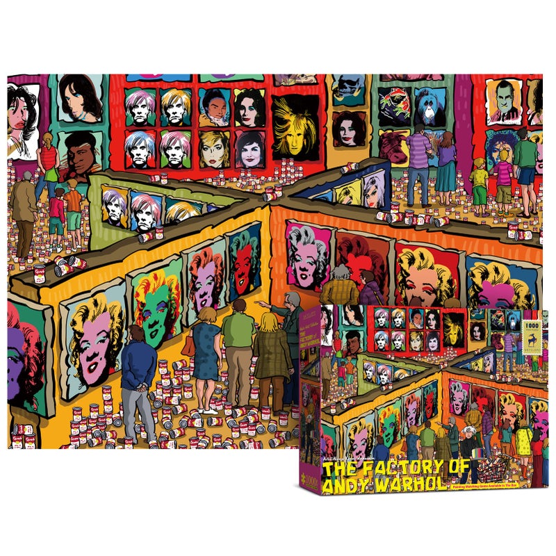 Antelope 1000 Piece Puzzle for Adults Andy Warhol Jigsaw Puzzles 1000 Pieces High Resolution Matte Finish Smooth Edging No Dust Creative Artistic Puzzle - Image 2