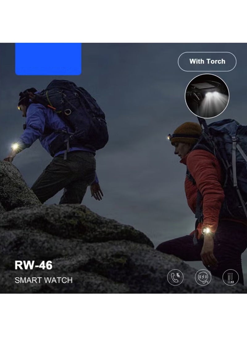 Haino Teko - Smart watch RW-46 with Torch light - Image 1