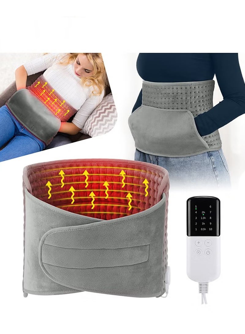 Gonice Electric Waist Heating Belt For Pain Relief of Waist Back Neck and Shoulder 10 Electric Temperature Options 4 Timer Settings Auto Shut Off  - Image 1