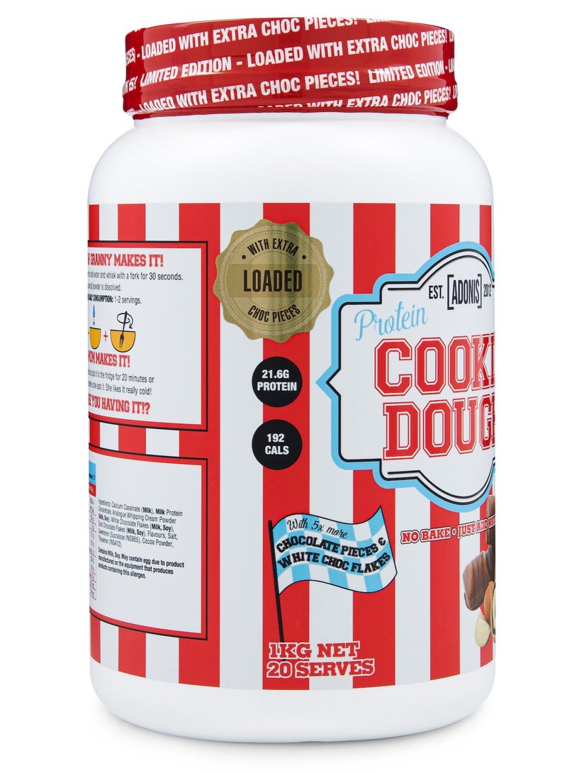 Adonis Protein Cookie Dough - Loaded Choc Bueno - (1 kg) - Image 4