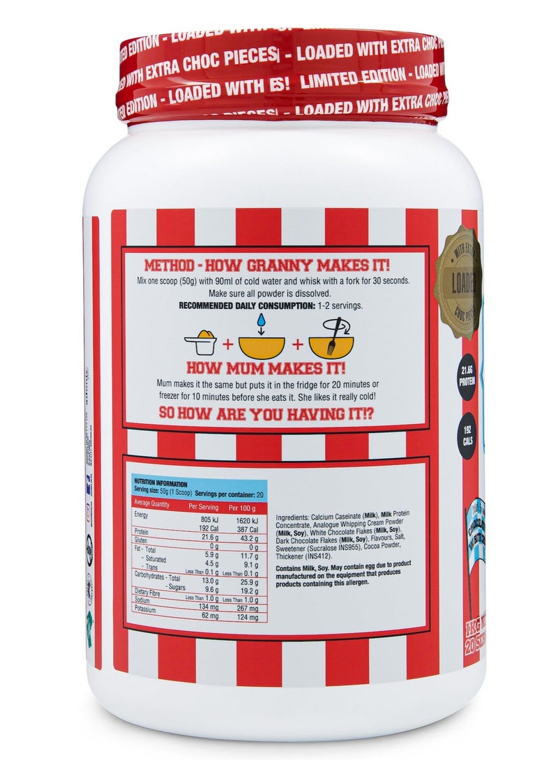 Adonis Protein Cookie Dough - Loaded Choc Bueno - (1 kg) - Image 3