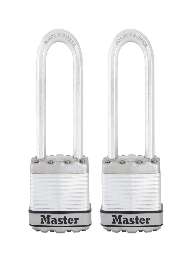 Master Lock M1XTLJ Magnum Heavy Duty Padlock with Key, 2 Pack Keyed-Alike - Image 1