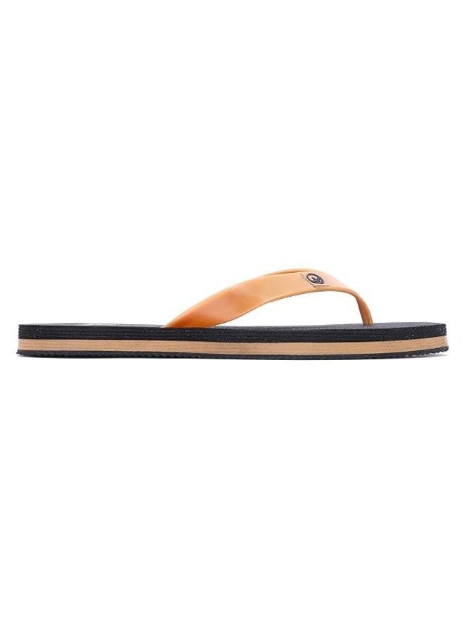 Woodland Solid Casual Slippers | Lightweight Comfortable Outdoor Flip-Flops-CAMEL BLK(colour shade may vary) - Image 4