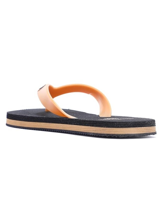 Woodland Solid Casual Slippers | Lightweight Comfortable Outdoor Flip-Flops-CAMEL BLK(colour shade may vary) - Image 3