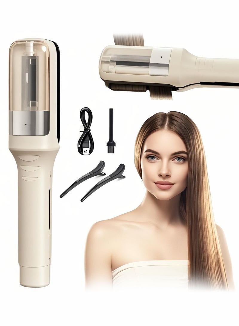 Jourvent 2 in 1 Hair Straightener Hair Split Ends Trimmer，Cordless Split End Hair Trimmer for Broken, Frizzy, Dry & Brittle Split Ends, Automatic Electric Hair Clipper for Home or Salon, No Loss of Length, Hair Care for Men & Women - Image 1