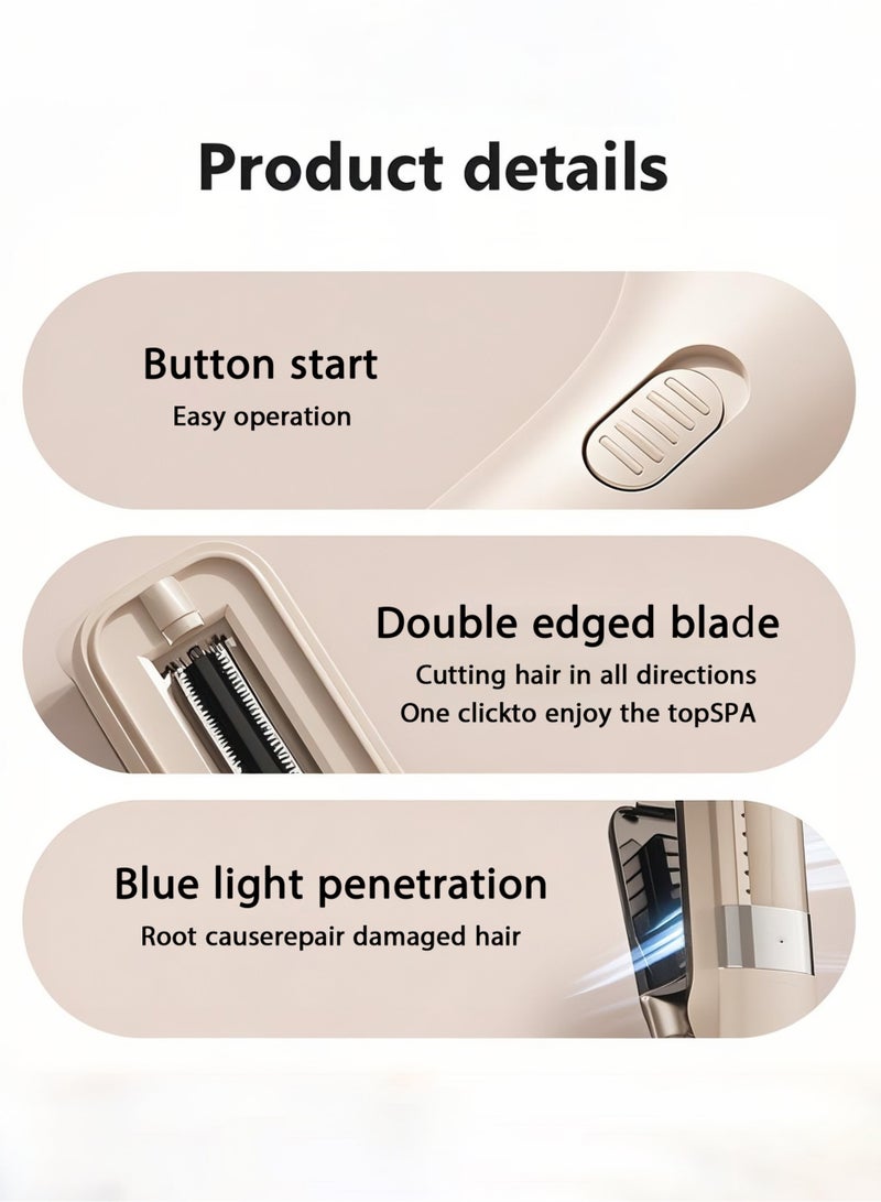 Jourvent 2 in 1 Hair Straightener Hair Split Ends Trimmer，Cordless Split End Hair Trimmer for Broken, Frizzy, Dry & Brittle Split Ends, Automatic Electric Hair Clipper for Home or Salon, No Loss of Length, Hair Care for Men & Women - Image 4