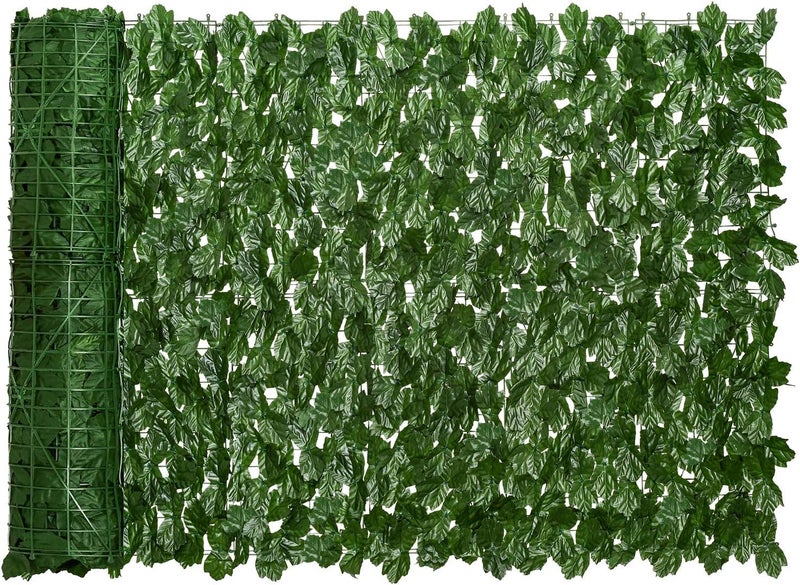 ديرهاوس سياج الخصوصية من اللبلاب الاصطناعي من ، مقاس 118 × 39.4 بوصة، شاشة حائط، سياج تحوط اصطناعي وديكور أوراق اللبلاب المقلدة للحديقة الخارجية - Image 1