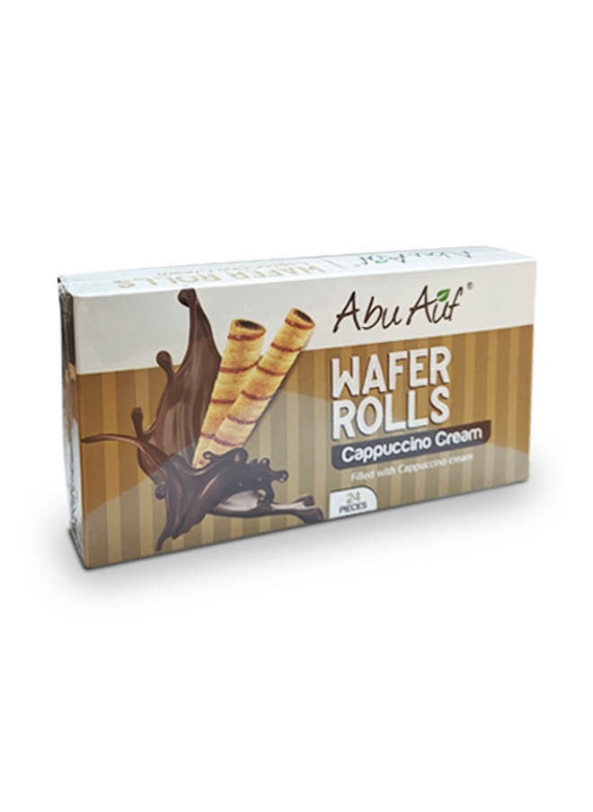 Abu Auf Wafer Rolls with Cappuccino Cream - Pack of 24 