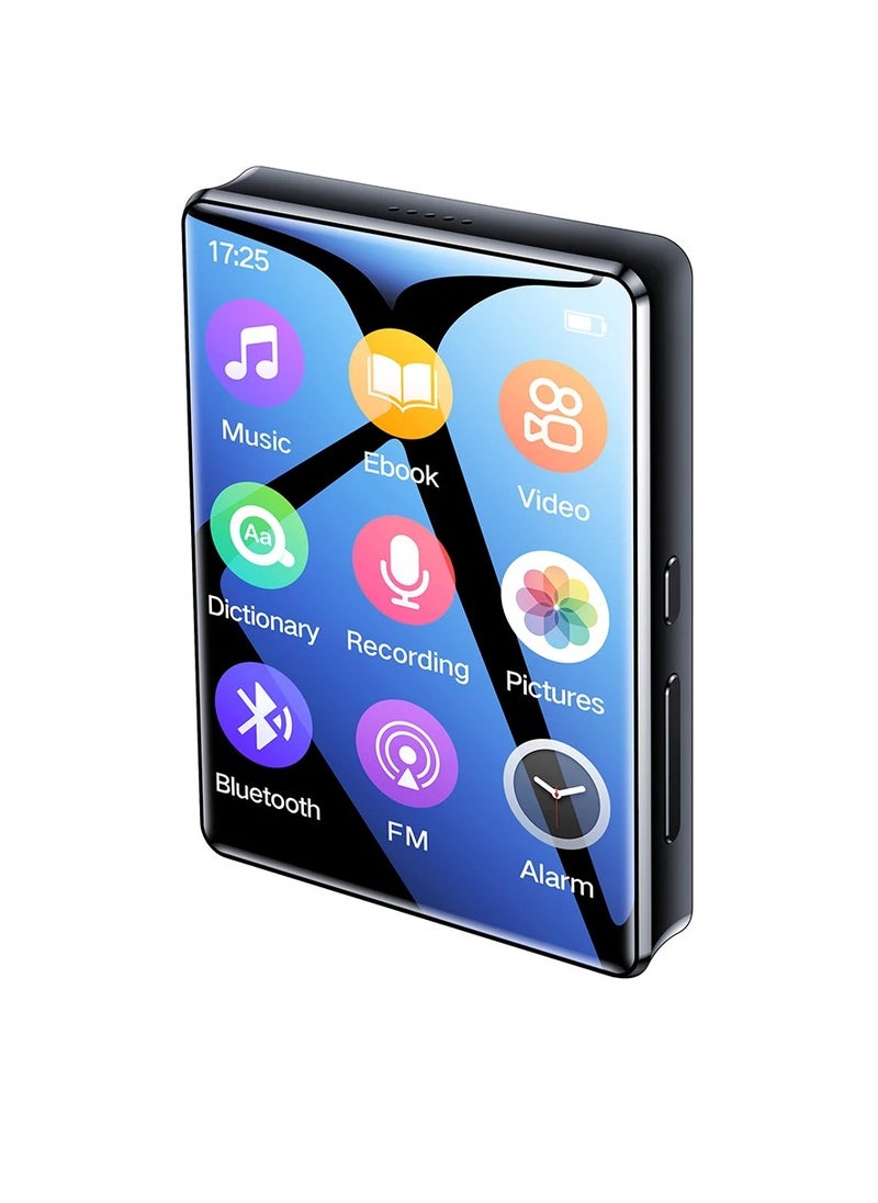 AROAQ Mp3 Player, 2.4 Inch Full Screen Music Player, Full Touch Screen Bluetooth Hifi Stereo Audio Player, Rechargeable Voice Recorder Radio Player With Built In Speaker, (Without TF Card)  - Image 1