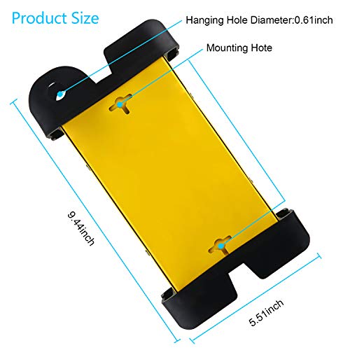 CCCEI Heavy Duty Surge Protector - 8 Outlet Power Strip with 1200 Joules, Metal with 6FT Extension Cord and Wide Spaced, Yellow - Image 3