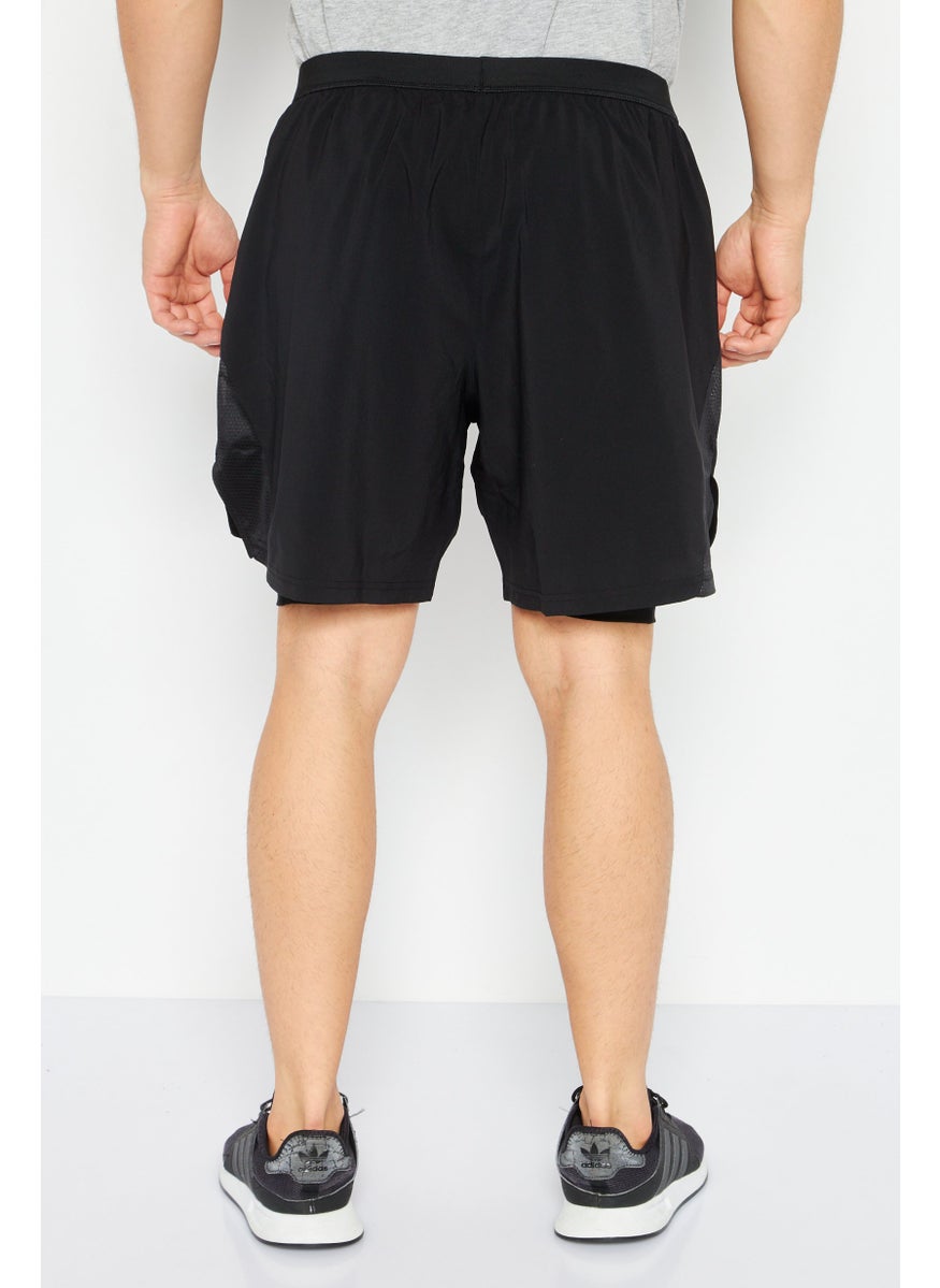 Reebok Men Sportswear Fit Training Short, Black  - Image 3