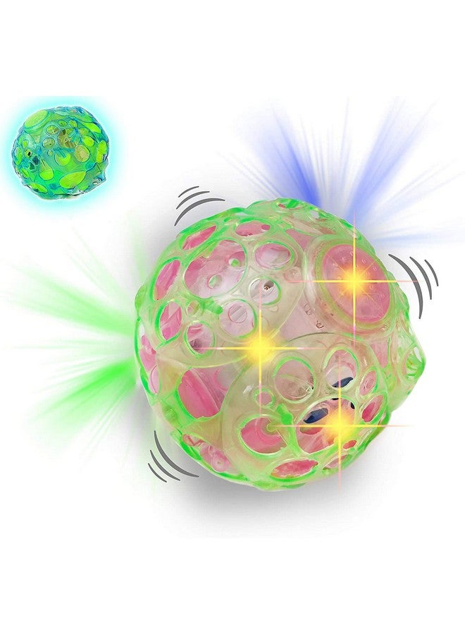 Haktoys Haktoys Light Up Bouncing Ball, 4” Vibrating Crazy Fun Toy with Flashing Bright Lights, Music and Sound (Batteries Not Included, Colors May Vary) - Image 1