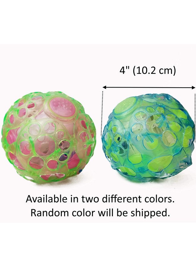 Haktoys Haktoys Light Up Bouncing Ball, 4” Vibrating Crazy Fun Toy with Flashing Bright Lights, Music and Sound (Batteries Not Included, Colors May Vary) - Image 5