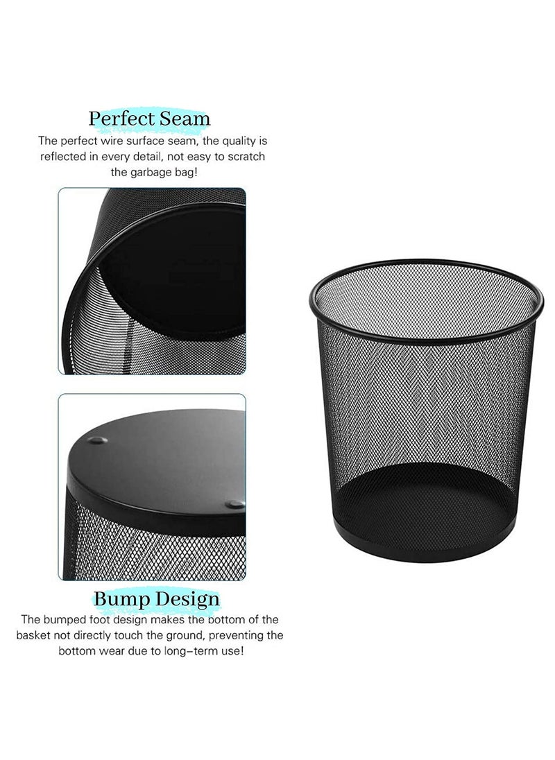 Portible Portible Metal Mesh Big Size Dustbin for Room for Kids Waste Paper Basket Pack of 1  - Image 5
