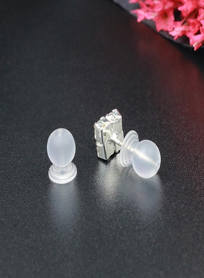 Melimarry Comfortable Impenetrable Soft Earring Backs, Medical Grade TPE Material, Comfort Fit for Pierced Ears, 50 Pieces - Image 1