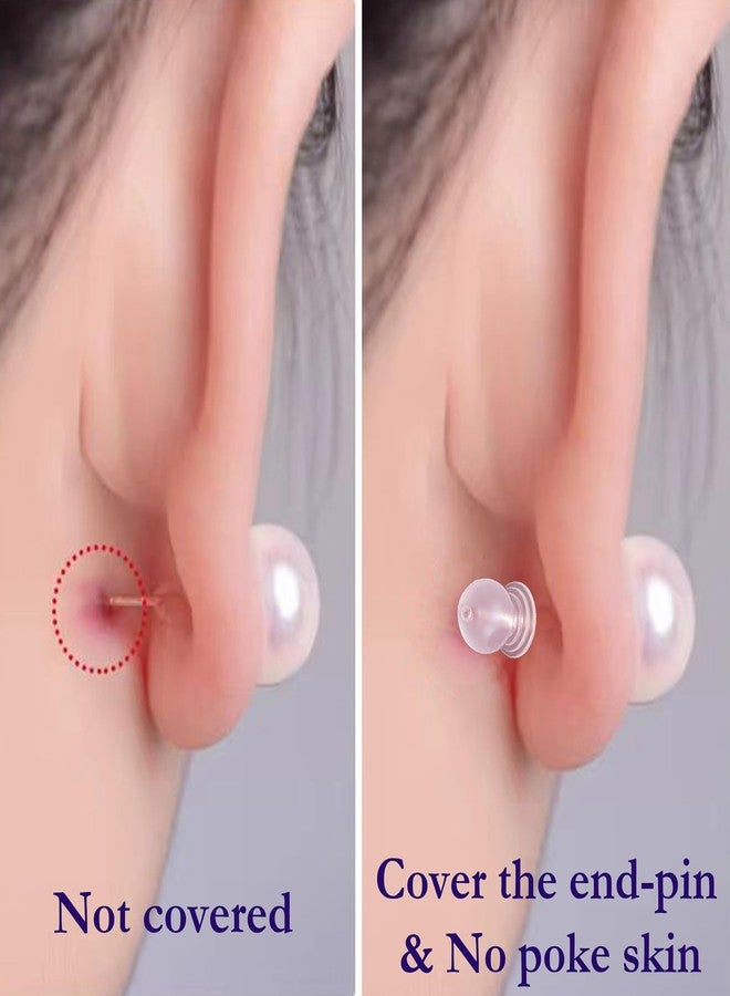 Melimarry Comfortable Impenetrable Soft Earring Backs, Medical Grade TPE Material, Comfort Fit for Pierced Ears, 50 Pieces - Image 3