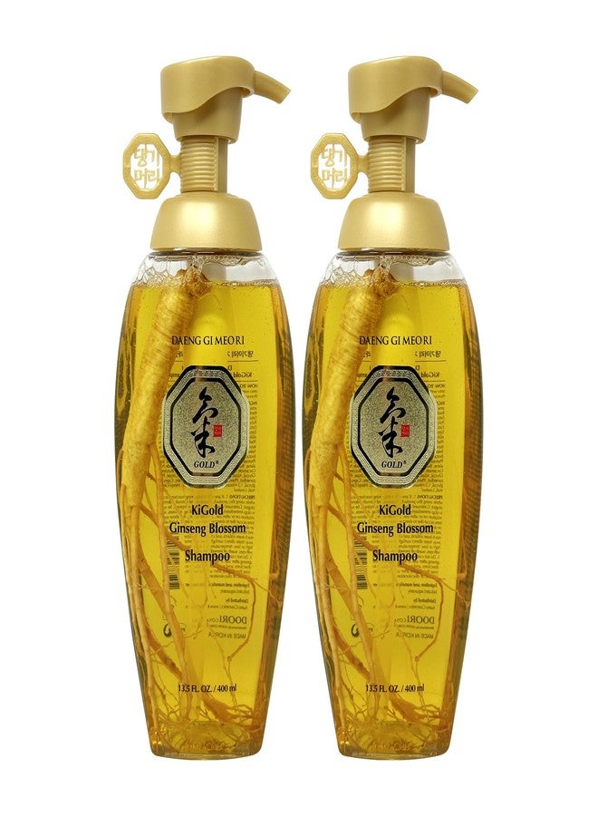 Daeng Gi Meo Ri- Ki Gold Ginseng Blossom Shampoo 13.5 FL OZ/ 400ml, Real Ginseng Inside, Herbal Shampoo, Hair Growth, Preventing Hair Loss (2) - Image 1