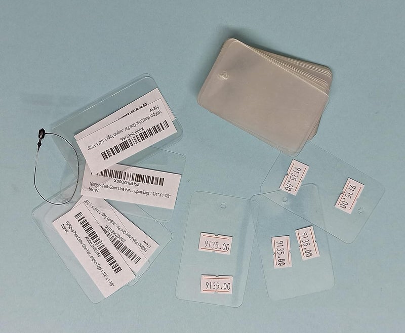 GREENGROW Plastic PVC Tags with Black Loop Pins (1000 Pcs Each) - Image 1