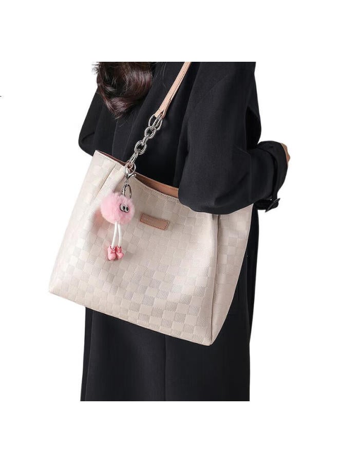 Viney Cowhide Tote Bag Large Capacity Casual Shoulder Bag Birthday Gift For Women Festival - Image 2