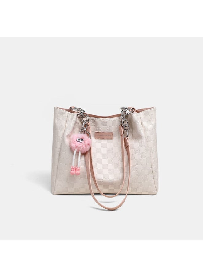 Viney Cowhide Tote Bag Large Capacity Casual Shoulder Bag Birthday Gift For Women Festival - Image 3