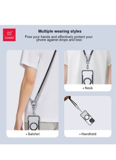 XUNDD XUNDD Crossbody Lanyard with Built-in Cable (USB-C to USB-C) 240W Charging Cable, Body Neck Lanyard for Compatible with iPhone 16 Pro Max, Samsung S25 Ultra, iPhone 15 Pro Max, etc (1.2M) (Pink)  - Image 3