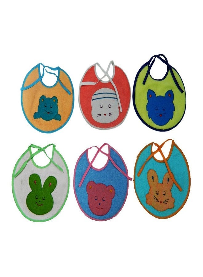Ineffable Baby Feeding Multicolor Towel Cloth Bib for 0-6 Months Baby -Set of 6