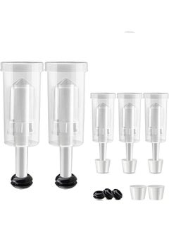 Arabest 5 Set Fermentation Airlock Kit with Jar Grommet & Carboy Jug Bottle Bucket Drilled Silicone Stopper, Home Brewing Preservation Airlock  - Image 1