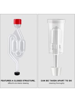Arabest 5 Set Fermentation Airlock Kit with Jar Grommet & Carboy Jug Bottle Bucket Drilled Silicone Stopper, Home Brewing Preservation Airlock  - Image 5
