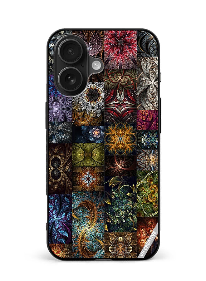 VR CREATIVE Protective Case Cover For Apple iPhone 16 Plus 30 Mind Blowing Pieces Of Algorithmic Fractal Art Design Multicolour