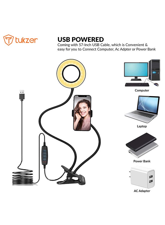 tuKZer Renewed -TZ-RL2 3.5" LED Selfie Ring Light  - Image 2