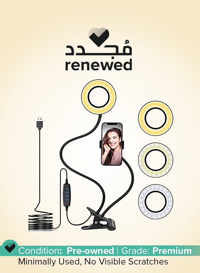 tuKZer Renewed -TZ-RL2 3.5" LED Selfie Ring Light  - Image 1
