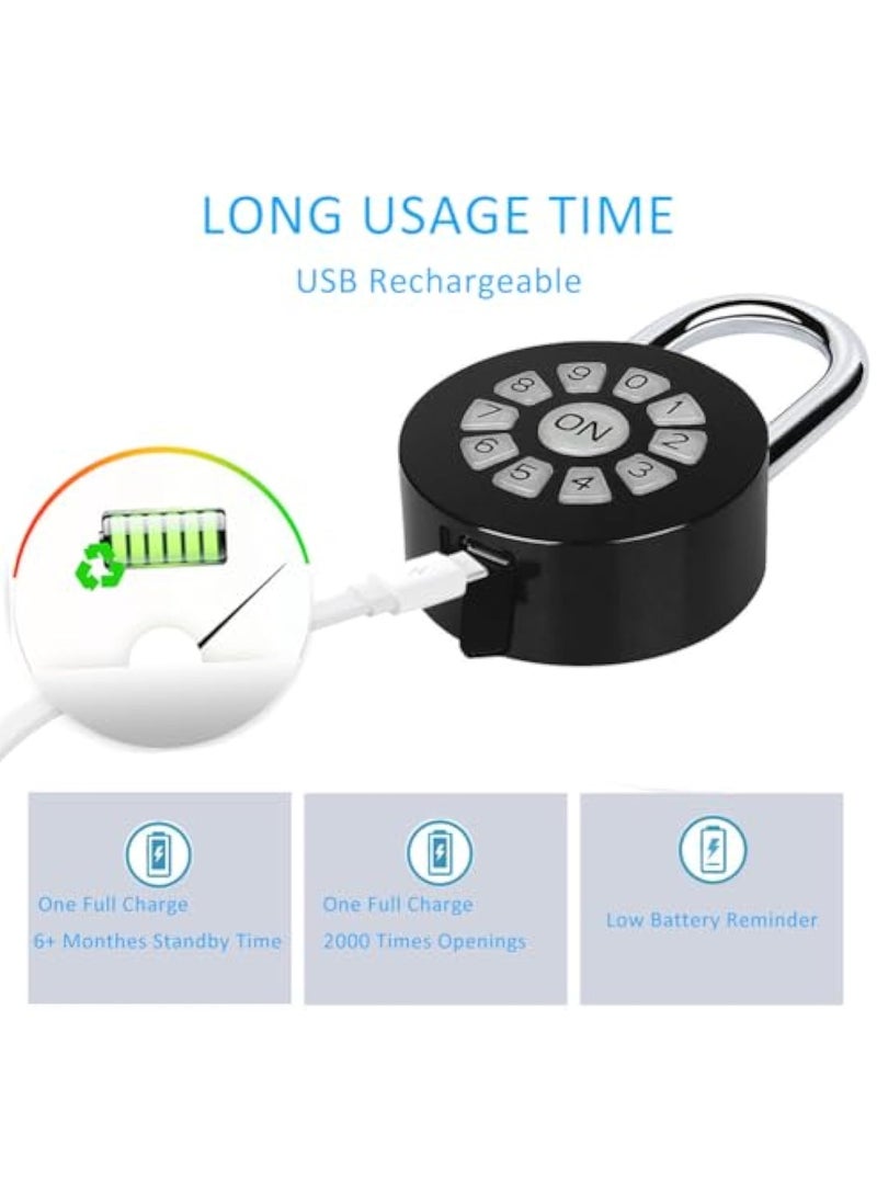 KASTWAVE - Smart Password Padlock, Combination Lock Waterproof, Password/Phone APP Control(iOS/Android) Padlock, Access Lock via Bluetooth & Pin Code, Lock Your Gate, Locker, and Storage - Image 1