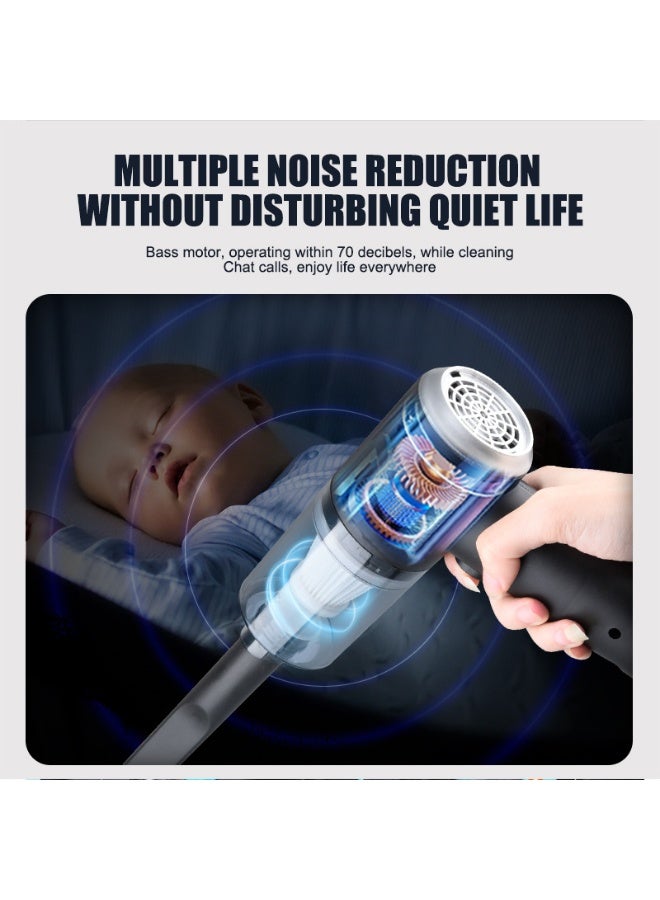 Wireless Portable Car Vacuum Cleaner - Handheld for Home and Car Use - Image 2