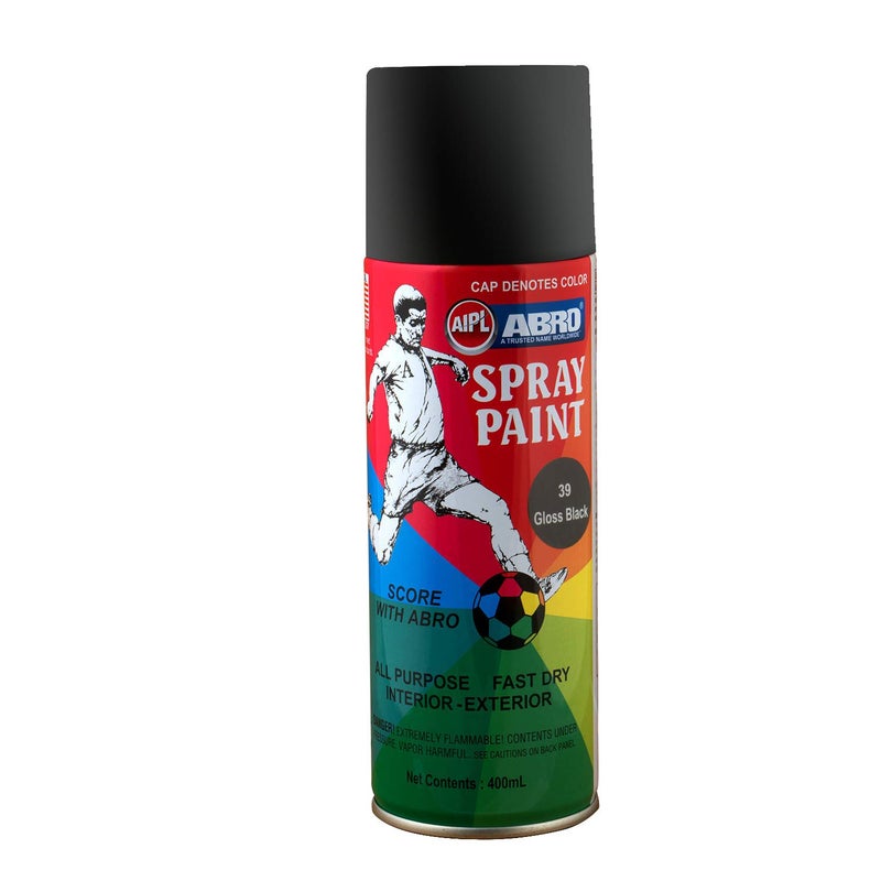 Abro SP-39 Multipurpose Colour Spray Paint Can (400ml, Glossy) DIY Quick Drying for Metal, Wood, Walls, Automotive Cars and Bikes - Image 1